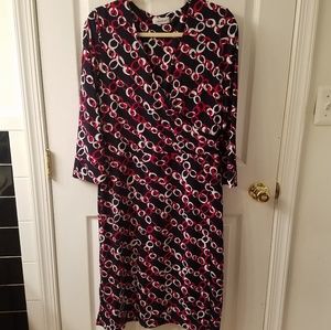 Calvin Klein Faux Wrap Dress